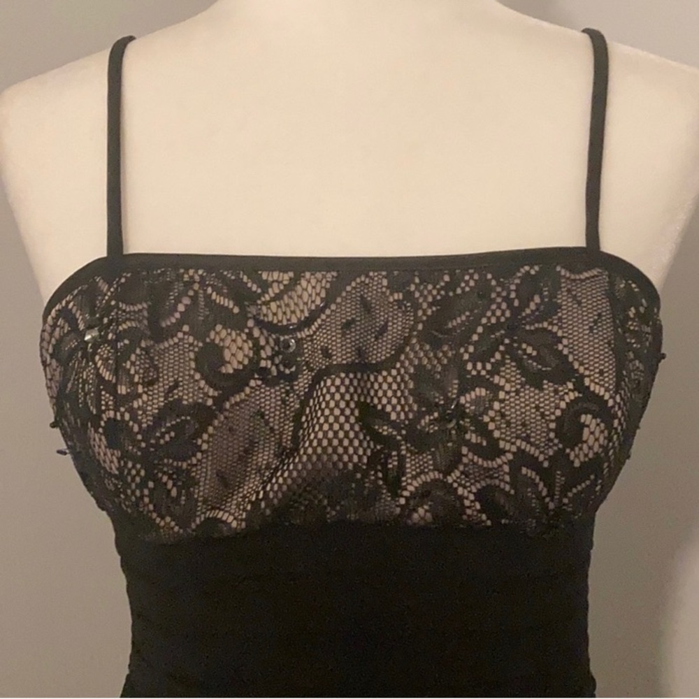 Eliza J Lace & Sequin Bodycon Dress